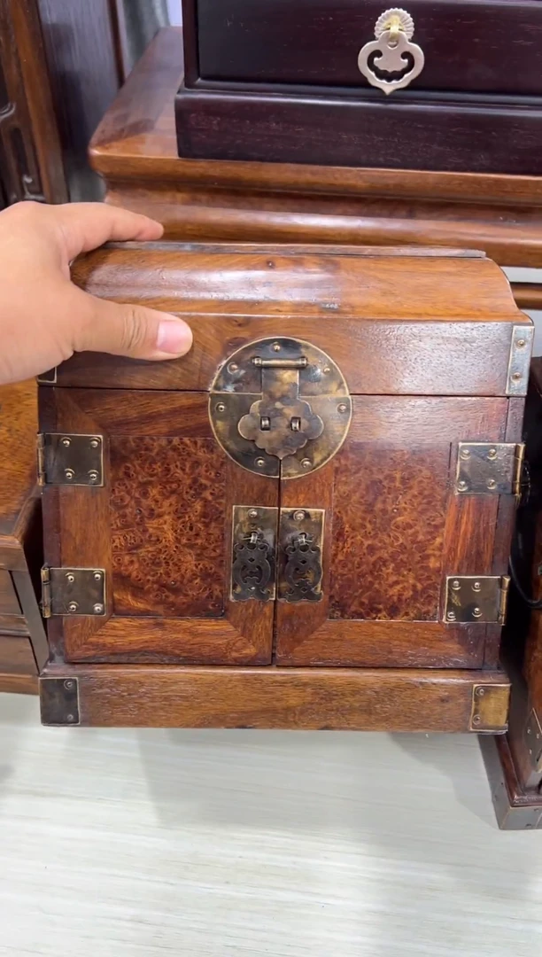 木满瘤疤纹官皮箱储物箱