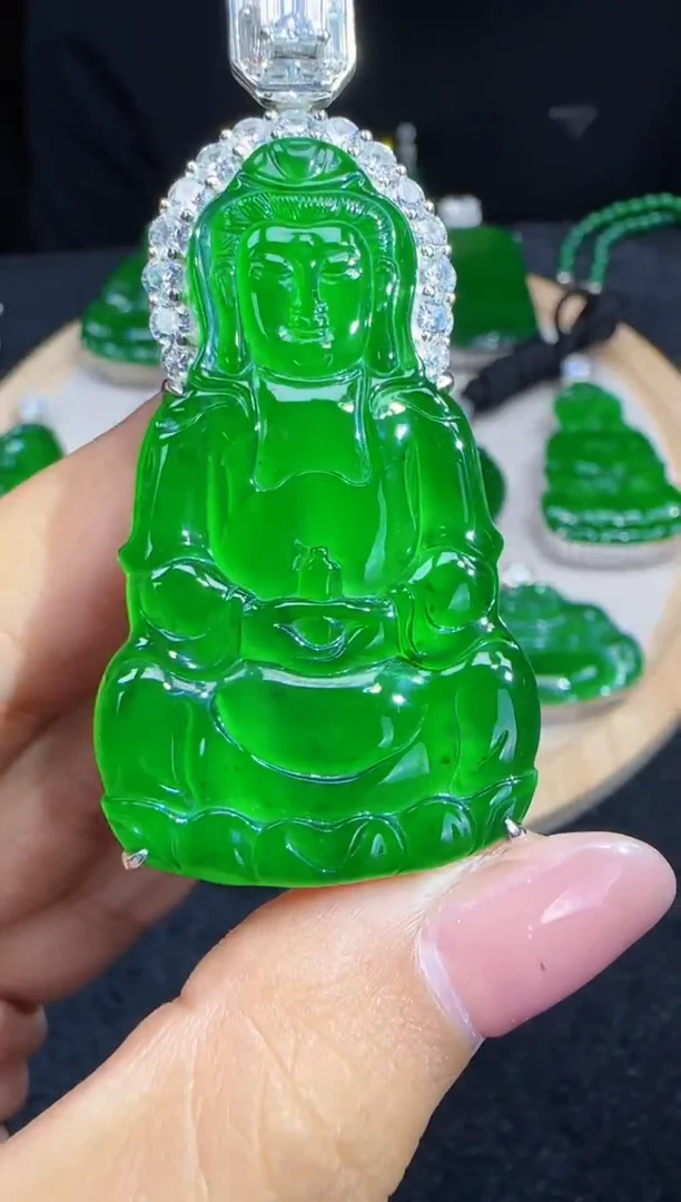 未镶嵌定制翡翠翡翠吊坠118