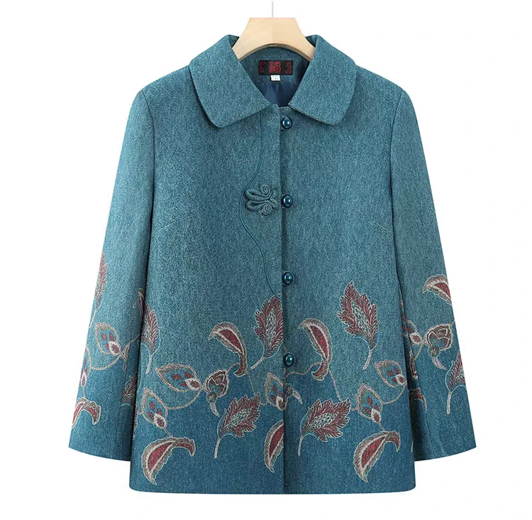 中老年女装2025春秋外套奶奶装洋气上衣妈妈气质衣服