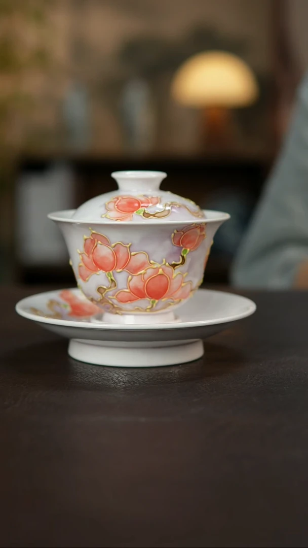 杯景德镇陶瓷杯碗柴烧多人