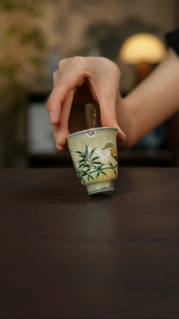 景德镇陶瓷杯碗柴烧多人