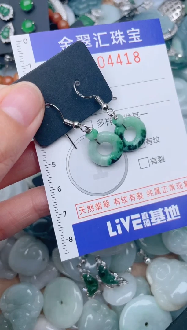 翡翠未镶嵌颈饰4418