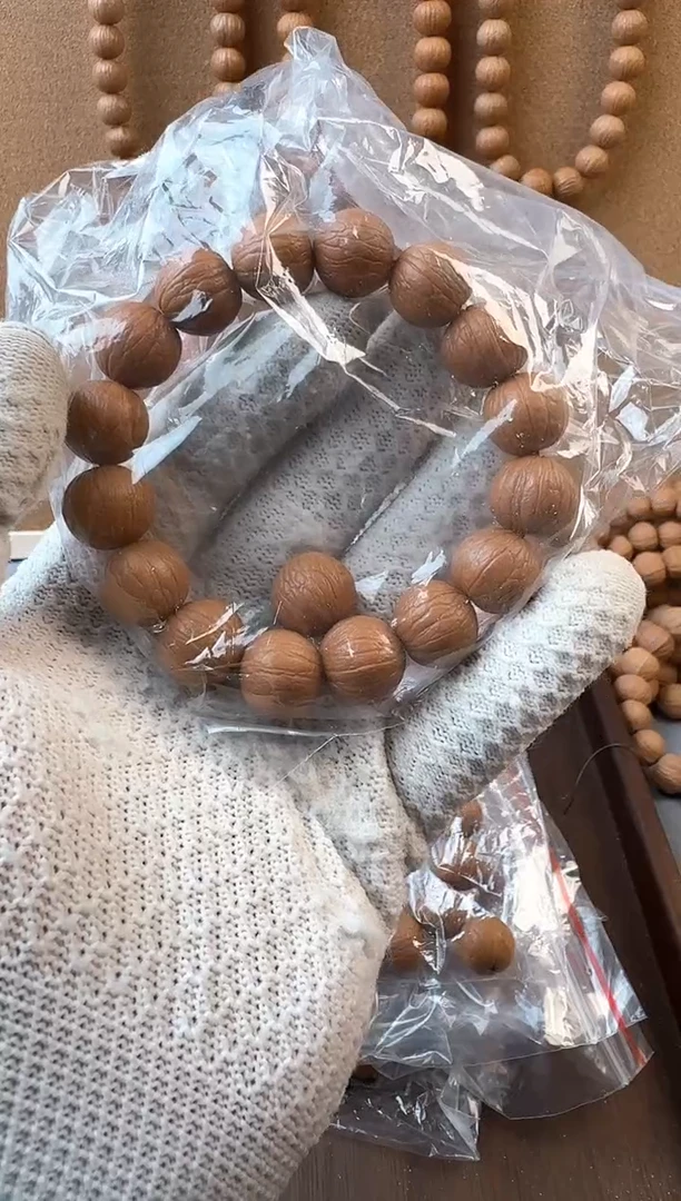 文玩核桃手串胖子猴头【三维同尺聚宝盆16小+】1