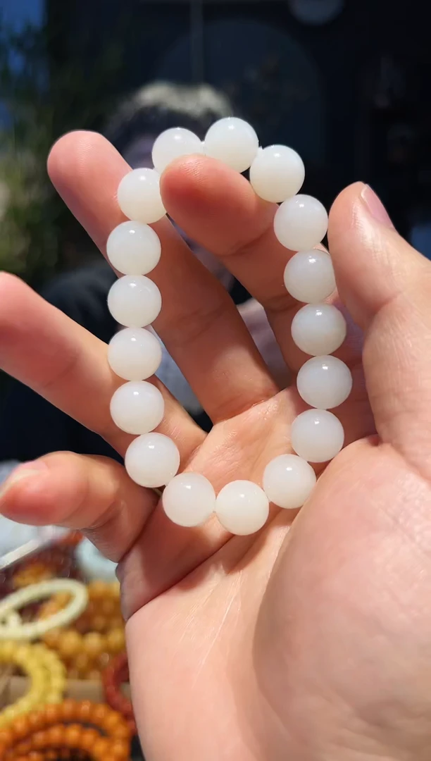 手串未镶嵌和田玉12+精圆