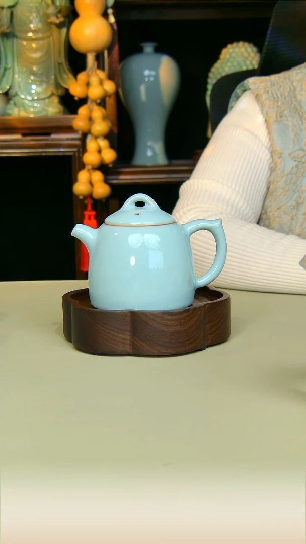 杯子秦权全手工原矿天青一级品