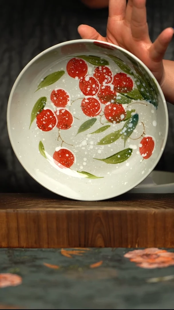 杯釉下彩手工手绘同款陶器
