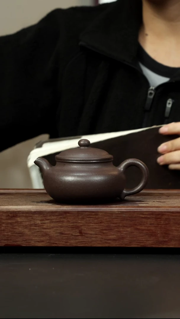 紫砂茶壶粗砂紫泥 仿古