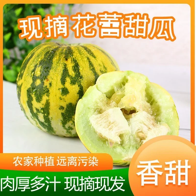 乐【顺丰发货】山东头茬花美人甜瓜香甜当季新鲜水果3斤5斤花蕾