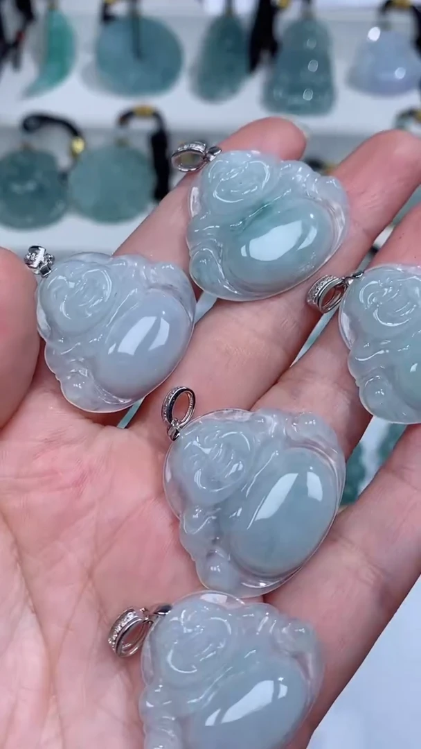 颈饰银S925镶嵌翡翠吊坠团购多样性发一件