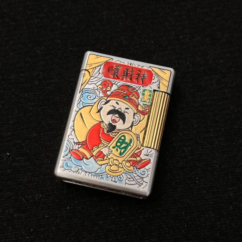 埃菲尔E08银拉丝顺才神煤油打火机送男友礼物