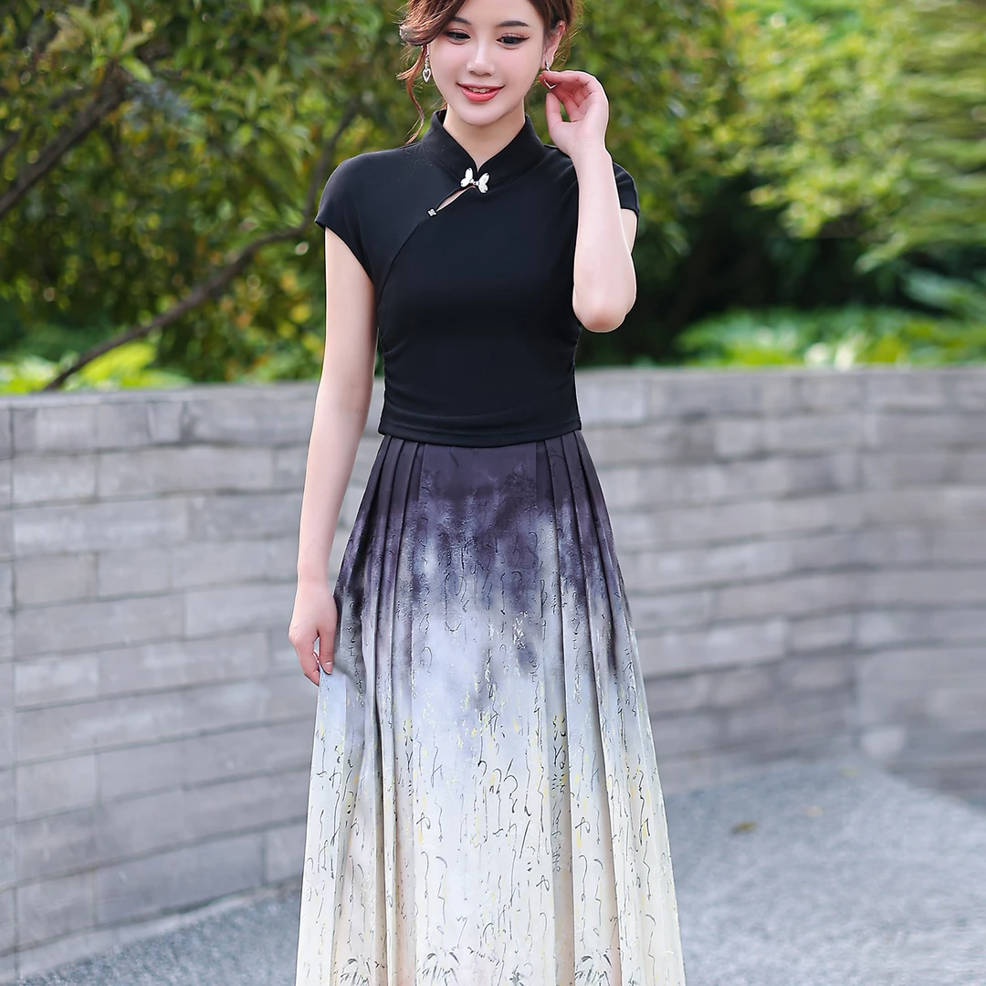 JY-X2025新中式风气质套裙