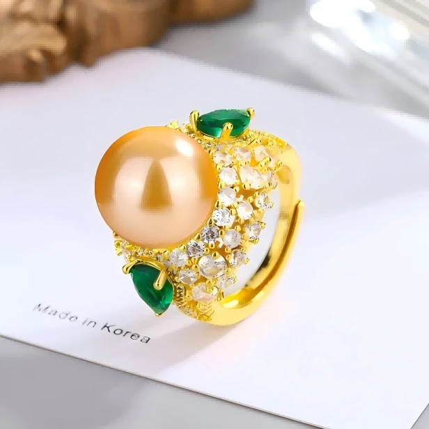 花朵镶嵌时尚高级感复古韩国气质戒指 ZD0098