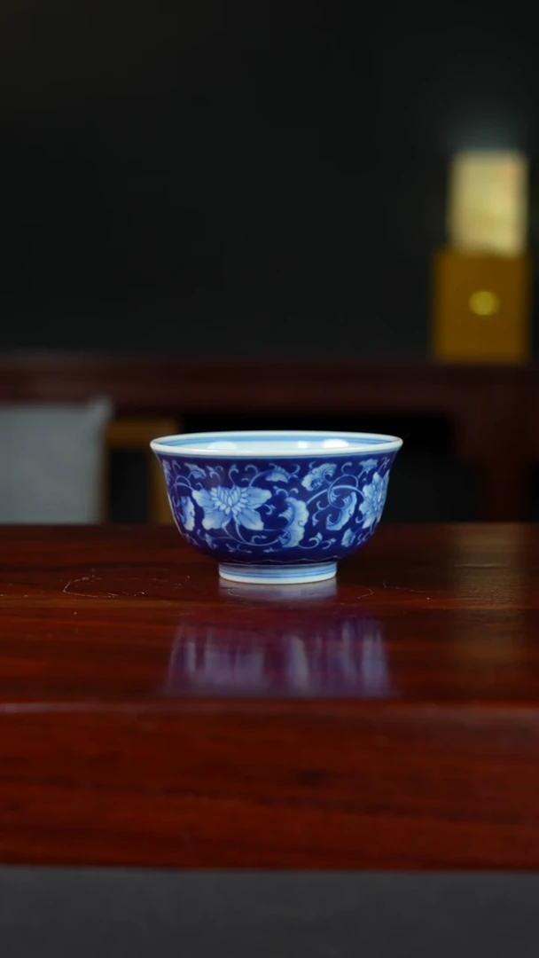 祖传窑真柴窑传承400年满地西番莲主人杯