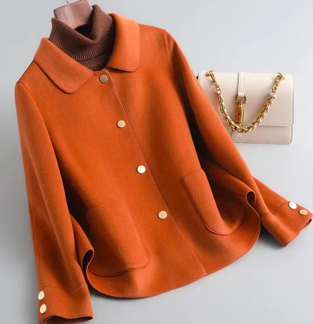 女新款外套冬季时尚大气洋气轻薄高端短款W41J25059