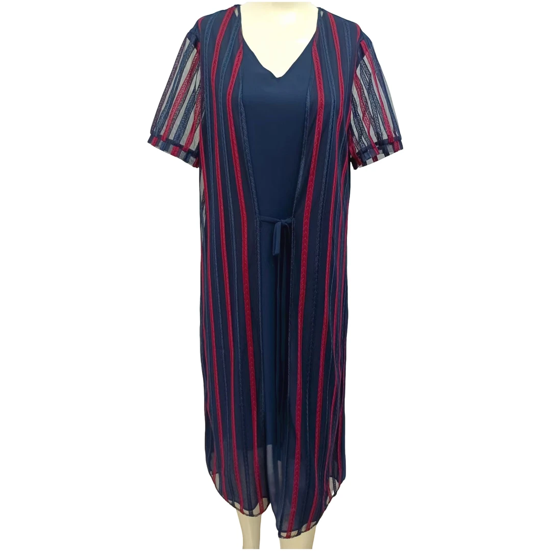 8803雪纺休闲时尚连衣裙气质显瘦夏季