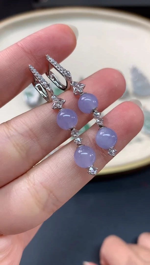 【闪购商品】翡翠耳饰18K金镶嵌A311|15000