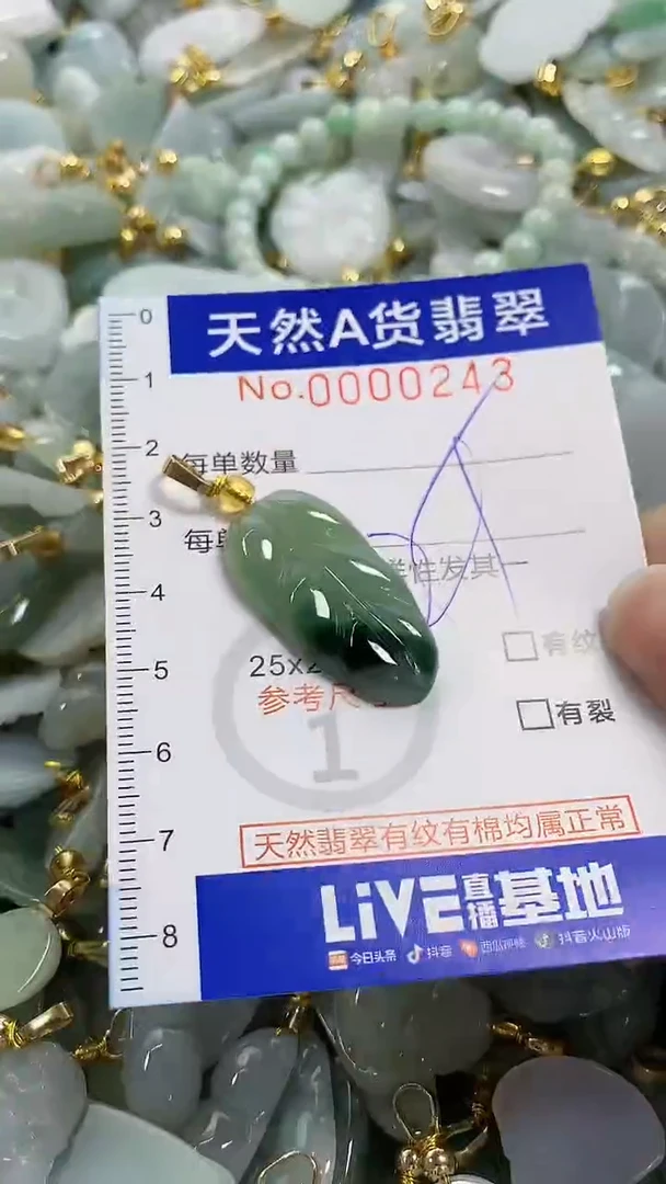 颈饰未镶嵌翡翠纯天然货a翡翠