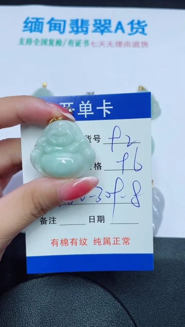 翡翠未镶嵌吊坠(赠链)92