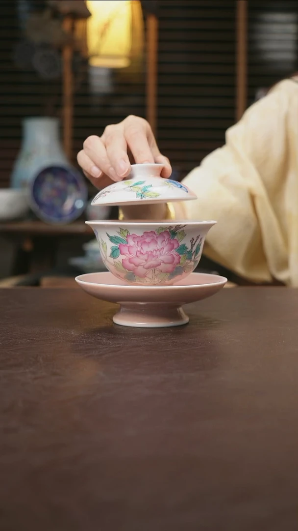 杯景德镇陶瓷杯碗柴烧多人