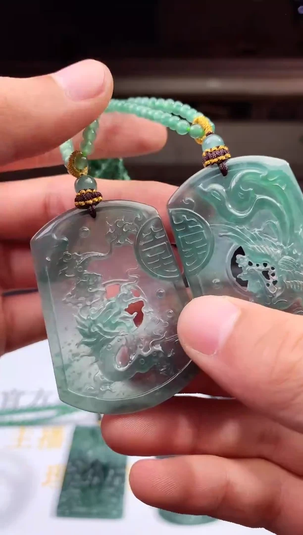 未镶嵌定制翡翠天然A货翡翠一对