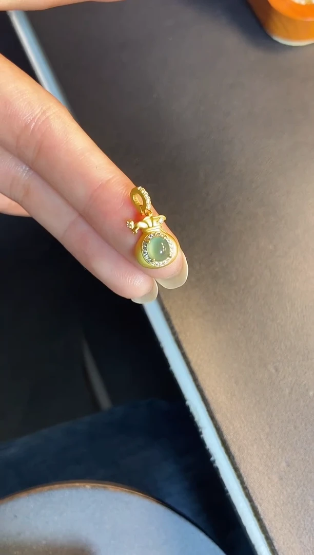 吊坠(不含链)银S925镶嵌翡翠1