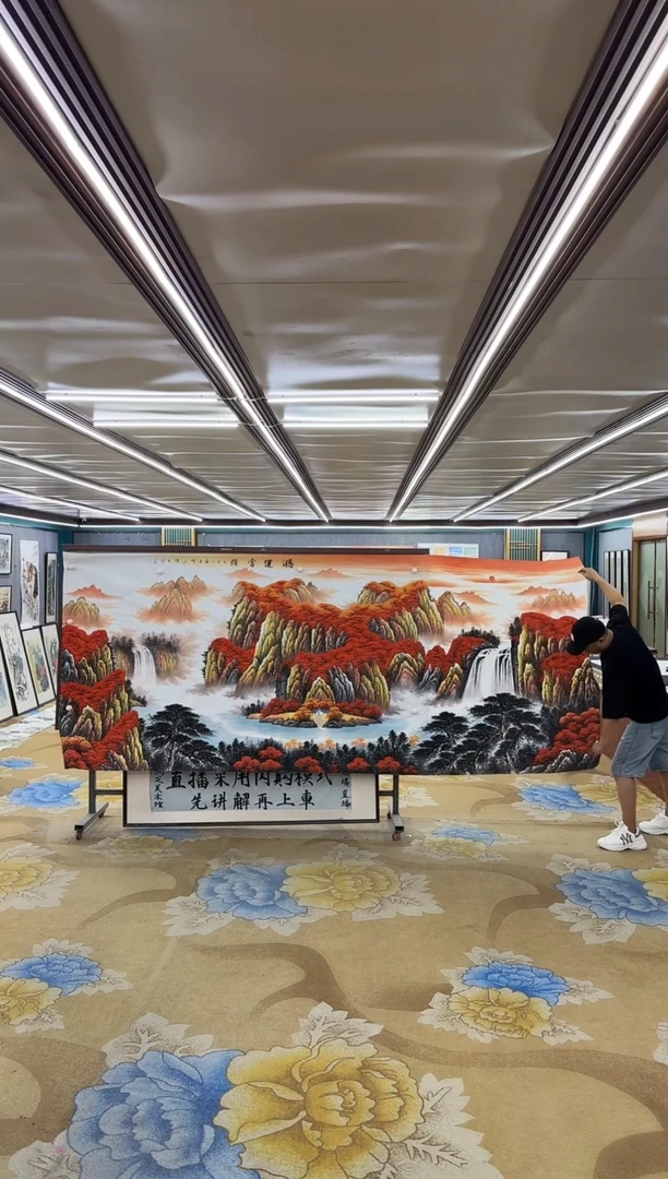 绘画M刘雪红-大丈二-山水国画