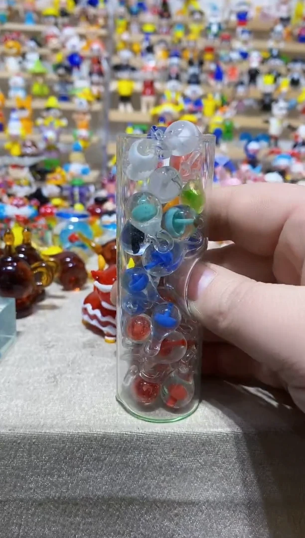 【闪购商品】琉璃手工艺品一瓶水母吊坠（不带瓶子）