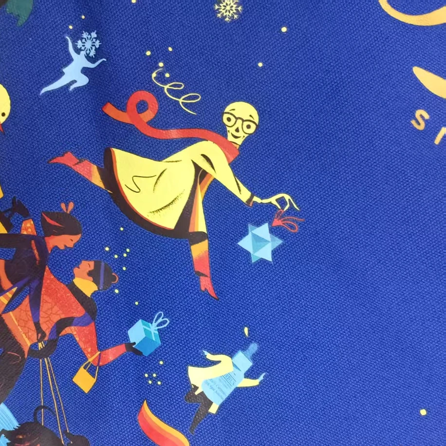 小科啊~蓝色帆布童话包包