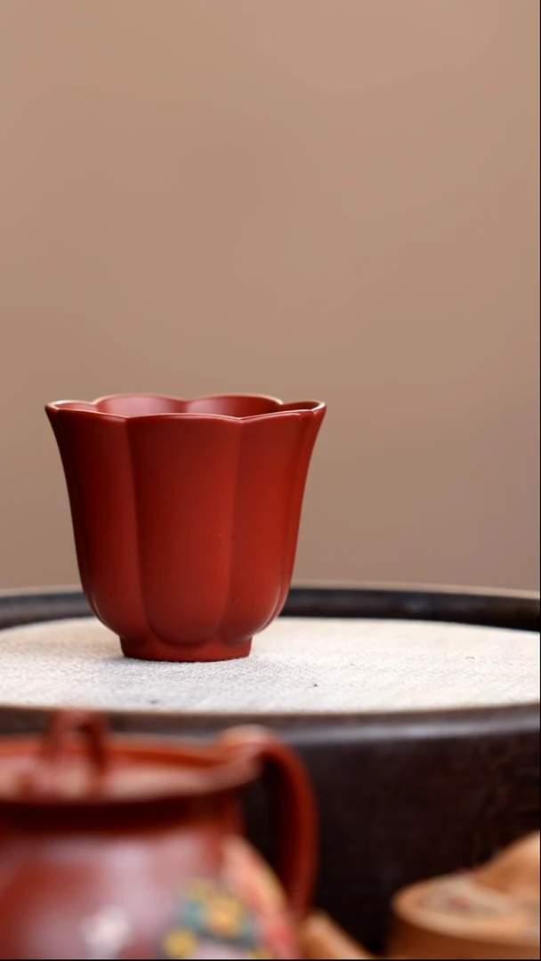 茶壶紫砂朱泥郁金香杯
