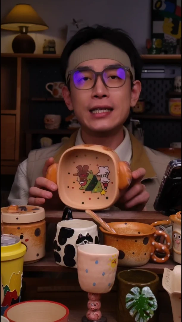 碗陶景德镇可爱设计师款陶瓷