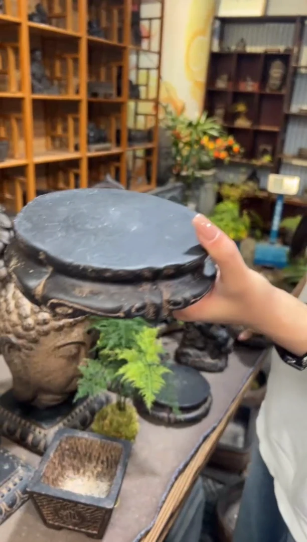 陶土【火山泥】金箍坛底座