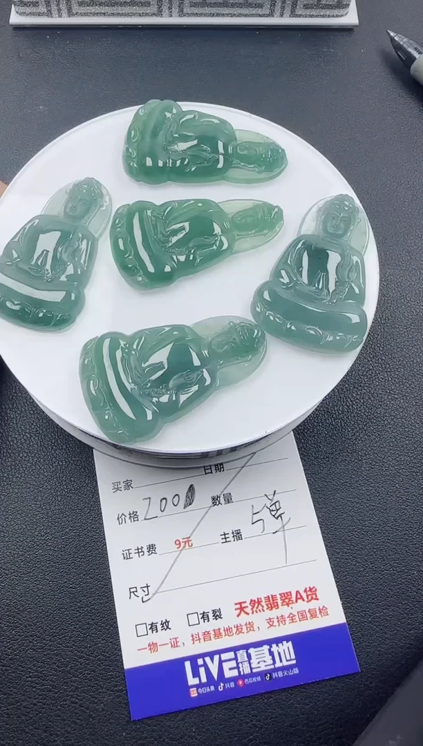 【闪购商品】翡翠颈饰未镶嵌翡翠素衣观音（多样性发其一）