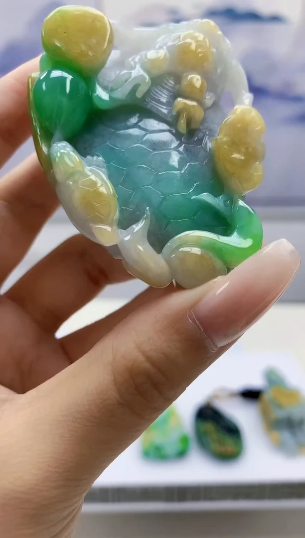 定制翡翠未镶嵌4902xx-毛货挂件144