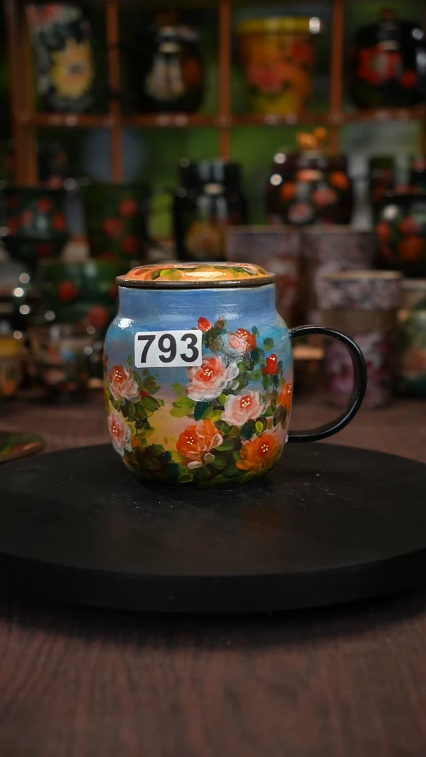 油画手绘釉下彩793