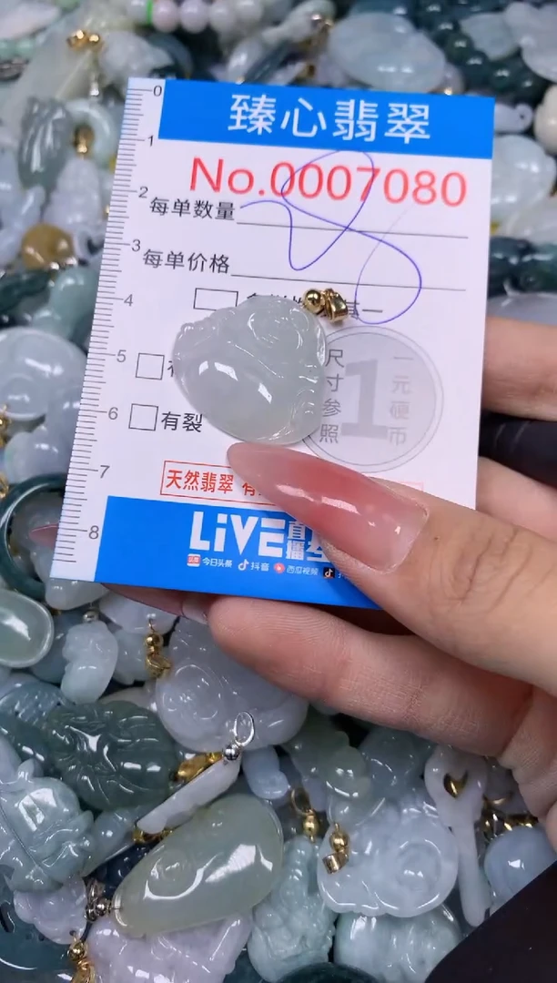 【闪购商品】翡翠颈饰未镶嵌含绳0007080