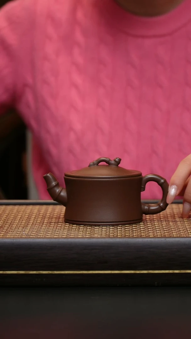 茶壶紫砂冰窖底槽清  竹段