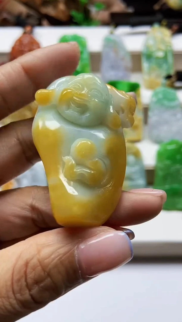 颈饰未镶嵌翡翠翡翠A货