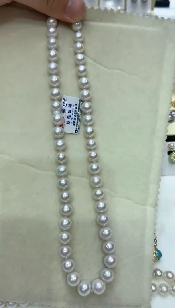 淡水珍珠银S925镶嵌颈饰清货
