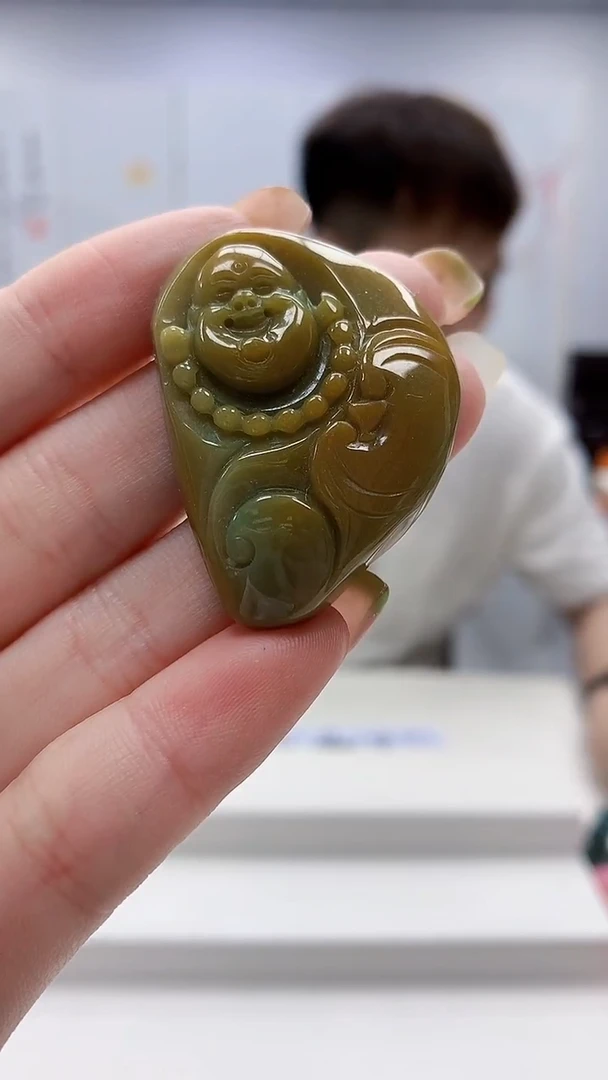 未镶嵌定制翡翠4868ry-毛货挂件191