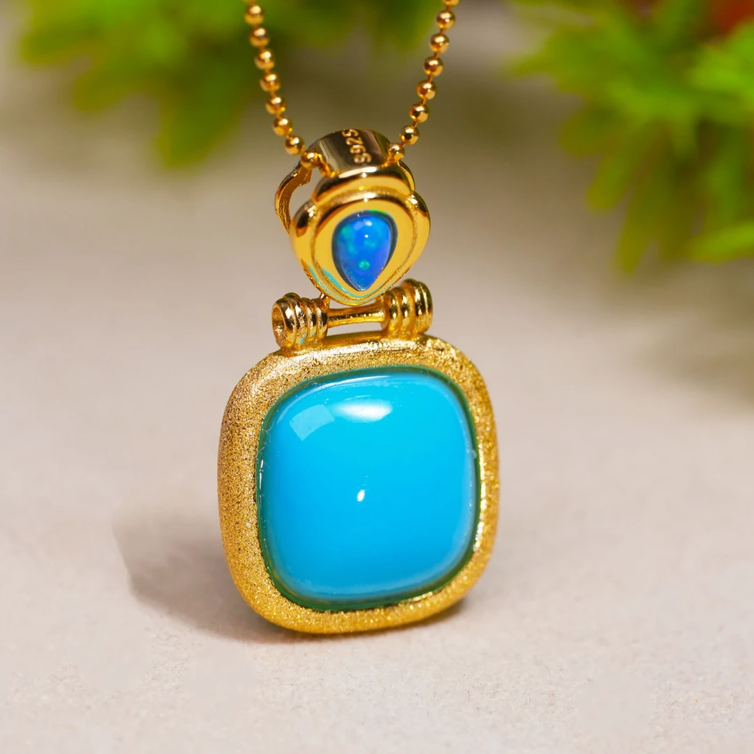 【婧婧精选】藏品 · 睡美人美松方形吊坠 不含链 16mm 克拉级睡美人