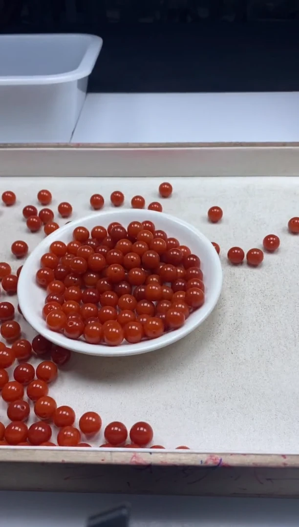 【闪购商品】玛瑙/玉髓颈饰未镶嵌w2186满肉南红10mm*20颗