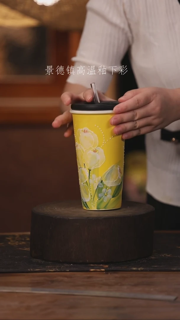 陶瓷景德镇高温釉下手绘陶瓷456