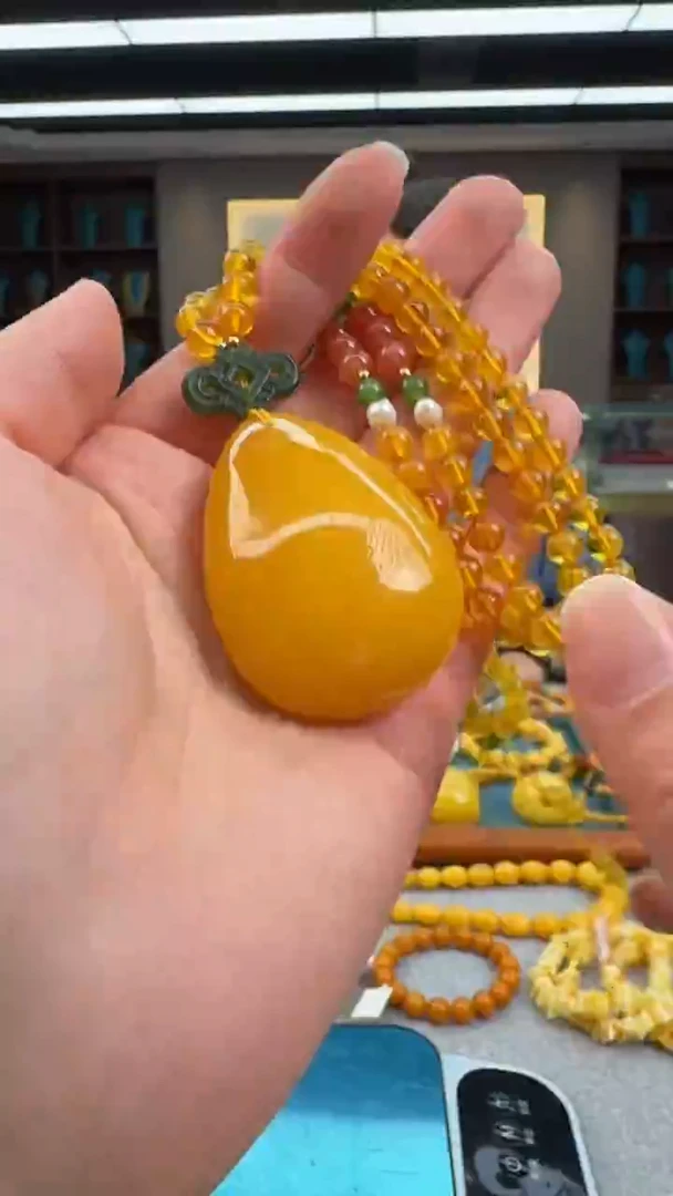 【闪购商品】琥珀颈饰未镶嵌序列号053