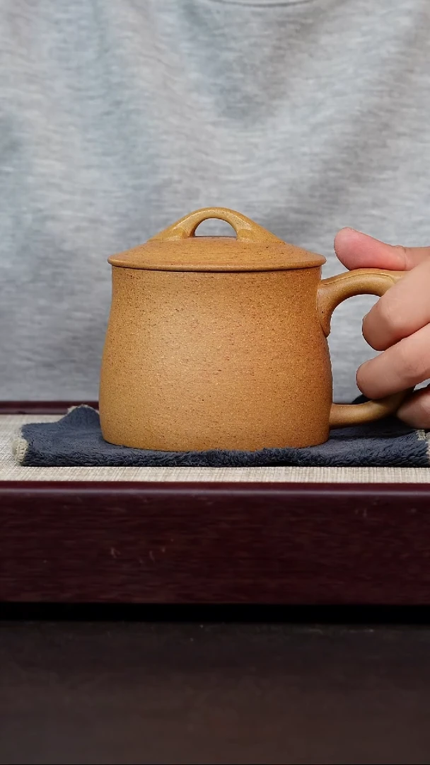 茶杯紫砂五彩段如意杯