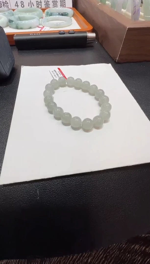 纯天然缅甸A货翡翠手串10mm-285号
