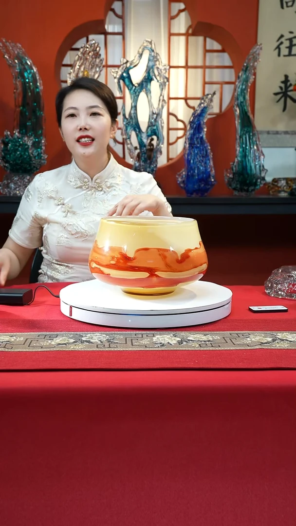 琉璃手工艺品丝绸之路聚宝盆