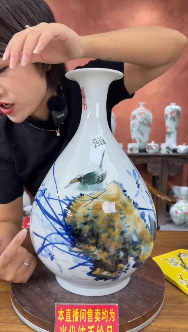 吴义松陶盟手绘陶瓷编码：2918