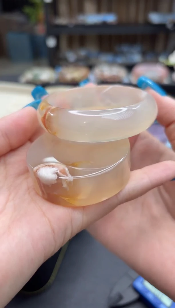 未镶嵌手镯石英质玉779(54圈赠送镯心)