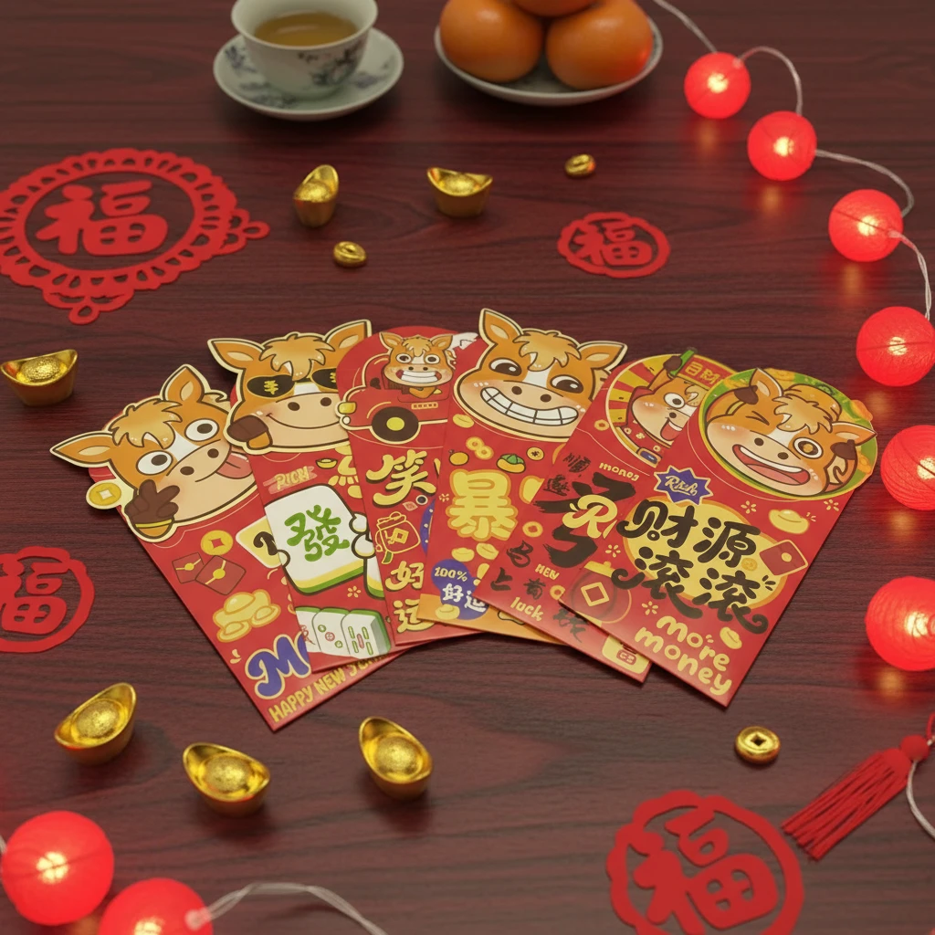 马年暴富创意立体红包