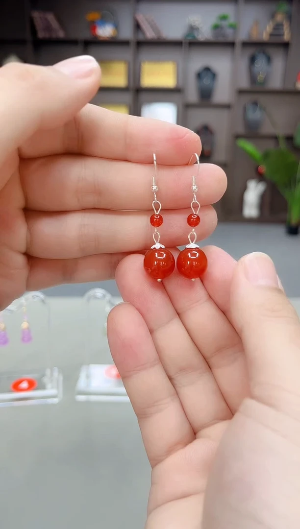 未镶嵌耳饰玛瑙/玉髓409000